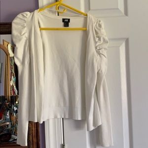 White H&M cardigan